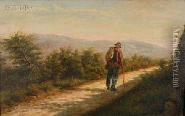 The Lone Traveler Oil Painting - Frank Henry Shapleigh