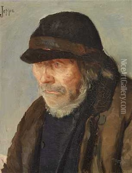 Portraet Af Fiskeren Jeppe Oil Painting - Peter Vilhelm Ilsted