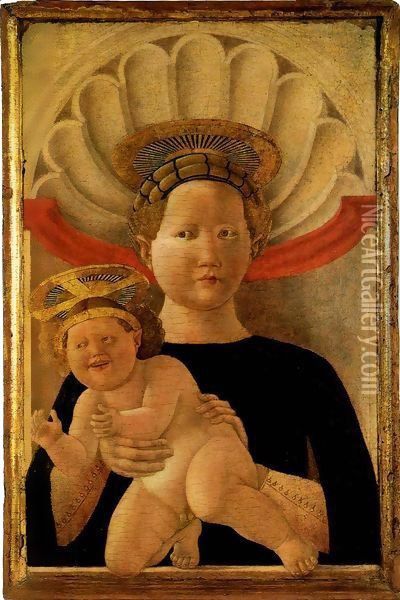 Madonna and Child Oil Painting - Paolo Uccello
