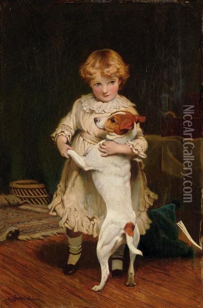 My First Partner Oil Painting - Charles Burton Barber