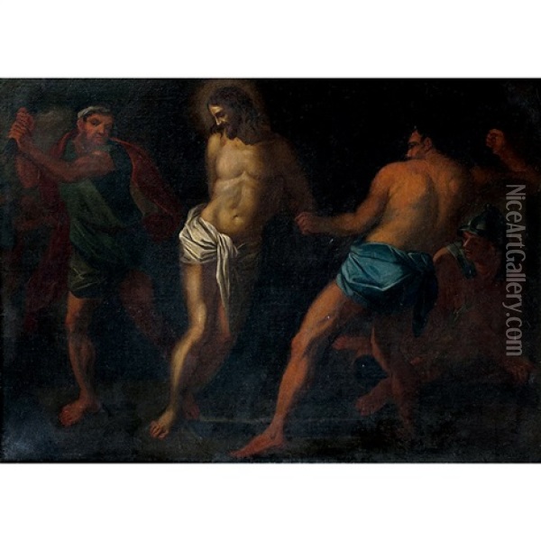 La Flagellation Oil Painting - Pietro Testa