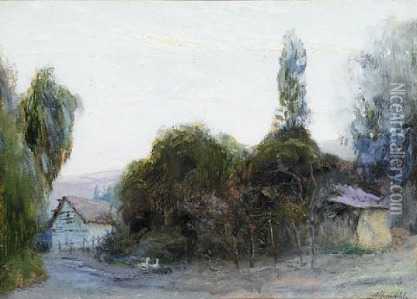 Dawn, Near Casablanca, Chile Oil Painting - Alfredo Helsby