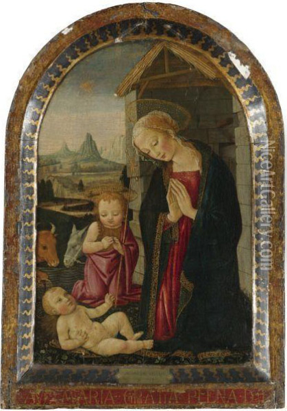 Madonna And Child Oil Painting - Bernardo Stefano Di Rosselli