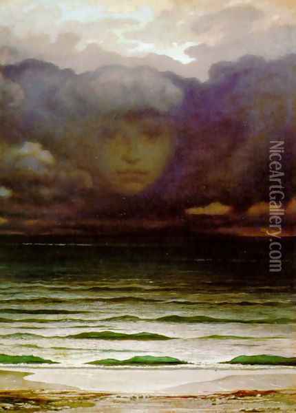 Memory (1870) Oil Painting - Elihu Vedder