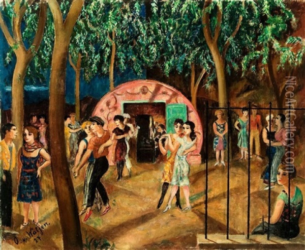 Sommernachtsfest Oil Painting - Otto Von Waetjen