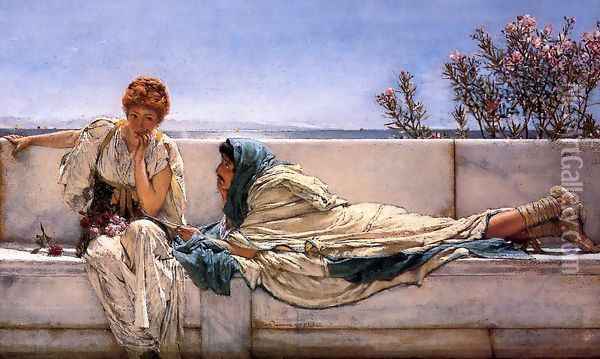 Pleading Oil Painting - Sir Lawrence Alma-Tadema