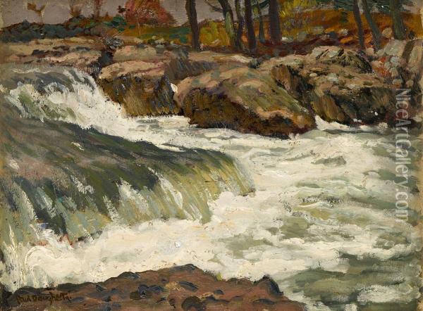 Rushing River Oil Painting - Paul Dougherty