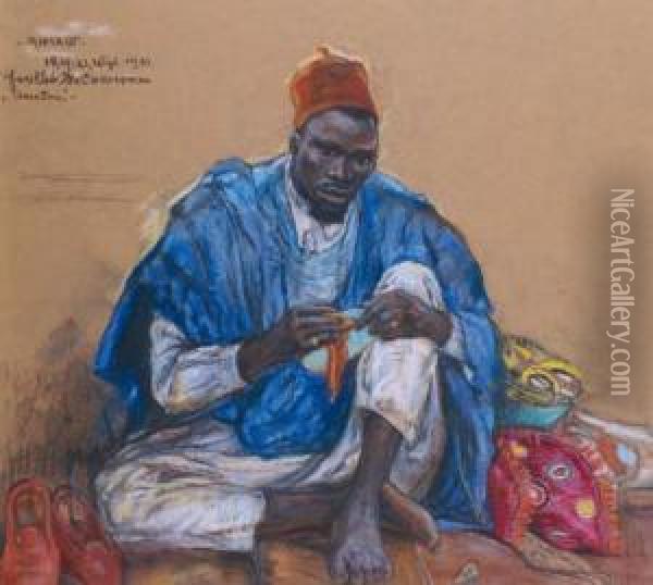 Foulbe Du Cameroun Oil Painting - Anna Morstadt