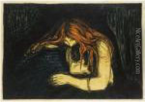 Vampire Ii Oil Painting - Edvard Munch