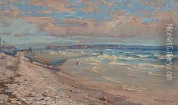 North Shore Findhorn Oil Painting - John Campbell Mitchell