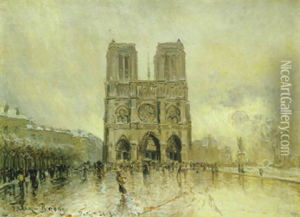 Paris, Notre-dame Oil Painting - Frank Myers Boggs