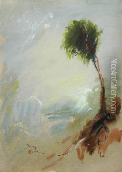 Study Of A Tree Oil Painting - Joseph Mallord William Turner