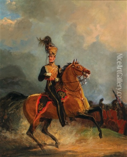 General Leutnant Lord Uxbridge, Commander-in-chief Of The Cavalry Of The Anglo-dutch Army At Waterloo Oil Painting - Jan Willem Pieneman