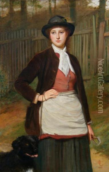 The Girl Groom Oil Painting - Charles Sillem Lidderdale