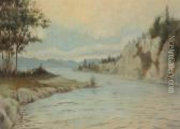 Lake George Oil Painting - Louis Michel Eilshemius