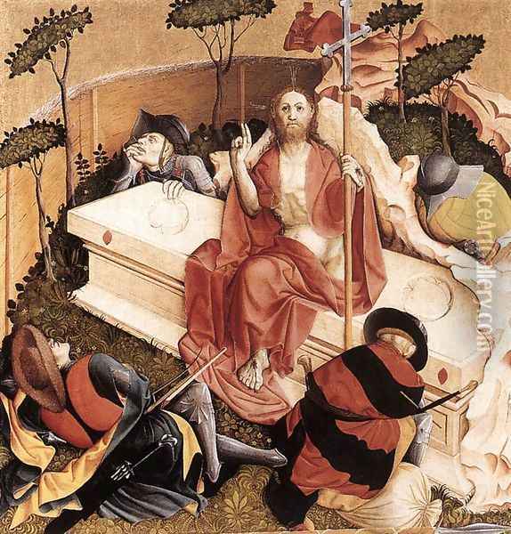 Resurrection 1437 Oil Painting - Hans Multscher