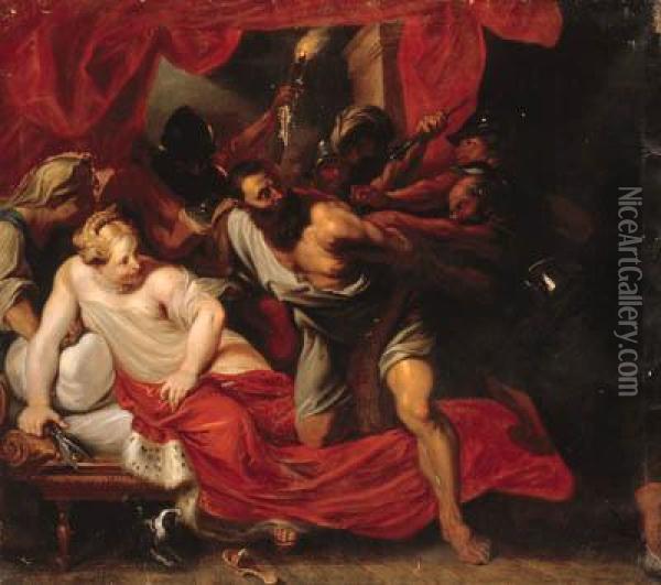 Samson And Delilah Oil Painting - Sir Anthony Van Dyck