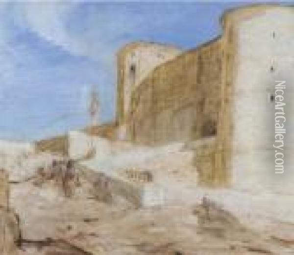 Citadel Te Cairo Oil Painting - Marius Bauer