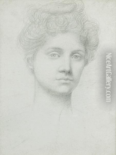 Portrait Of Ethel Pickering Oil Painting - Evelyn Pickering De Morgan