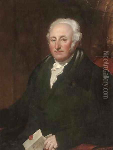 Portrait of Sir Boris Gutteridge Oil Painting - English School