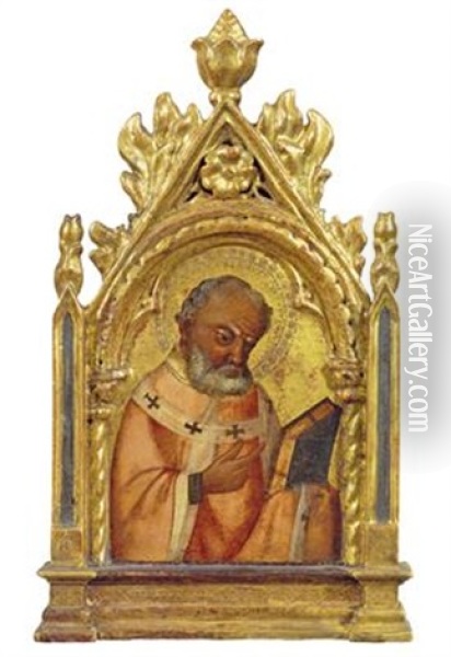 Saint Nicholas Oil Painting - Biagio di Giorgio da Trau