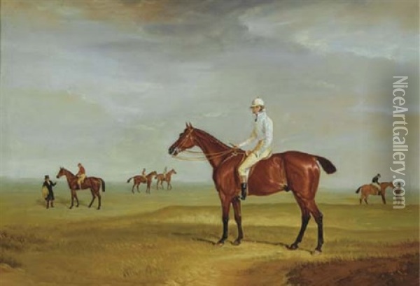 Captain Horatio Ross On Clinker Oil Painting - John E. Ferneley
