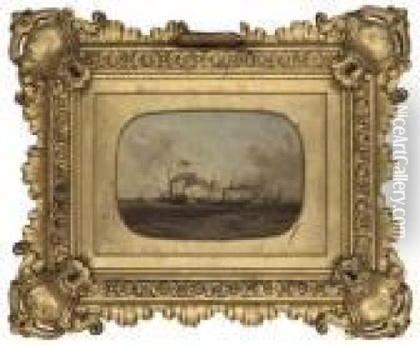 The Royal Yacht Victoria And Albert(1) Oil Painting - John Wilson Carmichael