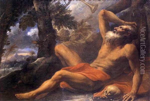 San Girolamo Oil Painting - Antonio Carneo