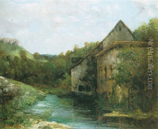 Adieu Au Jura Oil Painting - Gustave Courbet
