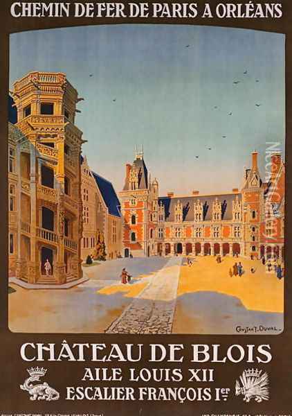 Poster advertising the Chateau de Blois, c.1920 Oil Painting - Leon Constant-Duval