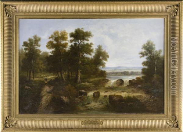 The Blue Ridge Oil Painting - Wilhelm Charles Ant. Frerichs