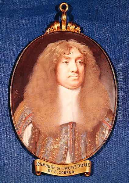 Portrait of John Maitland (1616-82) Duke of Lauderdale, 1664 Oil Painting - Samuel Cooper