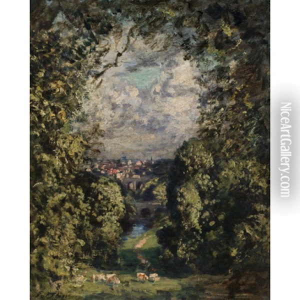 The Vista - Knaresborough Oil Painting - Philip Wilson Steer