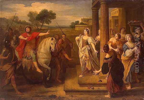 Jephthas Daughter Oil Painting - Bon Boullogne