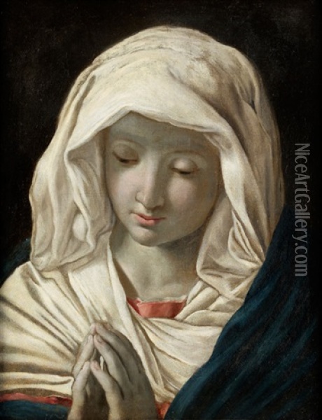 Die Heilige Jungfrau Im Gebet Oil Painting - Giovanni Battista Salvi (Il Sassoferrato)