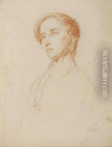 Portrait Of Dorelia Mcneill Oil Painting - Gwendolen John