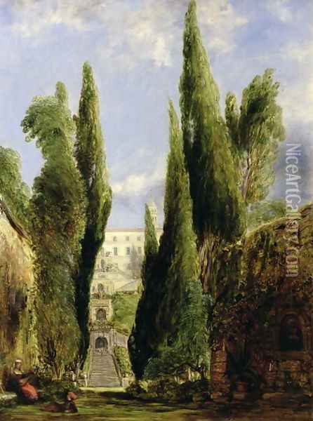Villa D'Este, Tivoli Oil Painting - William Collins