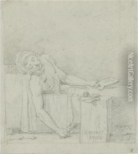 The Death Of Marat Oil Painting - Jacques Louis David