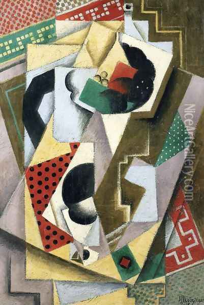 Still Life with Fruit Bowl Oil Painting - Jean Metzinger