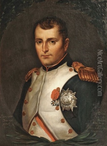 Portrait De L'empereur Oil Painting - Louis Benjamin Marie Devouges
