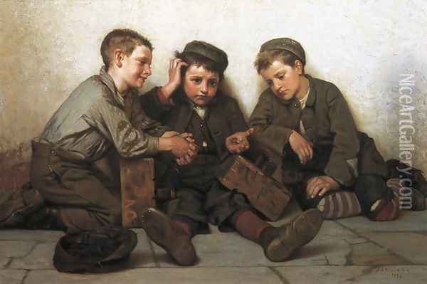 Coming up Short Oil Painting - John George Brown
