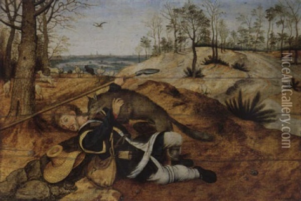 Der Gute Hirte Oil Painting - Pieter Brueghel the Younger