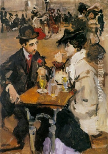 Moulin Dela Galette Oil Painting - Isaac Israels