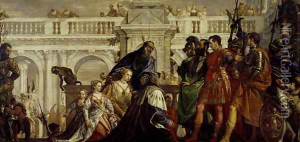 Family of Darius before Alexander the Great 3 Oil Painting - Paolo Veronese (Caliari)