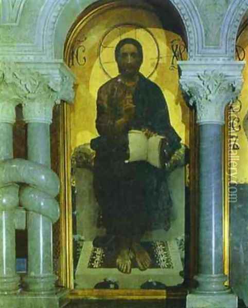 Christ, 1885 Oil Painting - Mikhail Aleksandrovich Vrubel