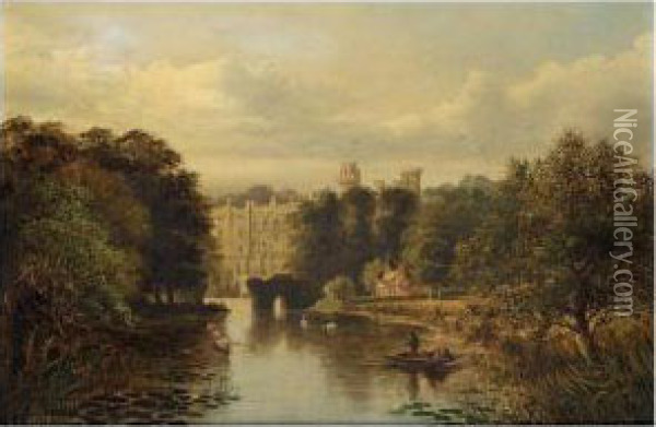 Warwick Castle Oil Painting - Albert Dunnington