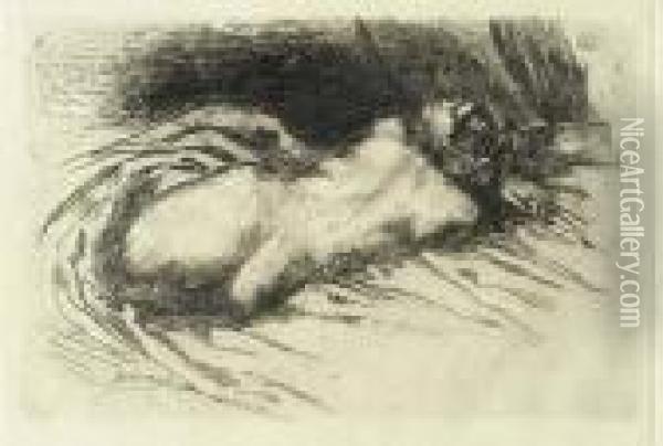 Etude De Femme Vue De Dos Oil Painting - Eugene Delacroix