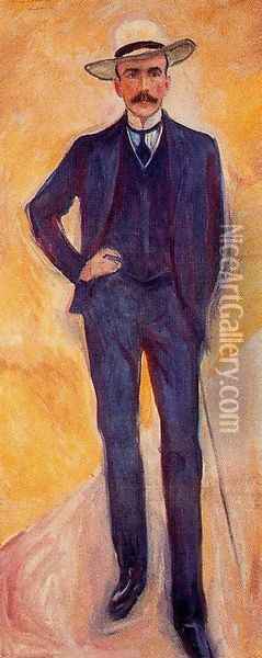 Harry Graf Kessler Oil Painting - Edvard Munch