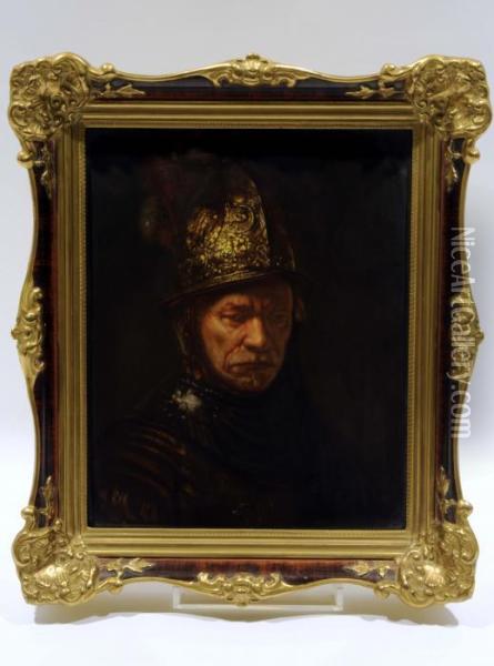 L'homme Au Casque D'or Oil Painting - Rembrandt Van Rijn
