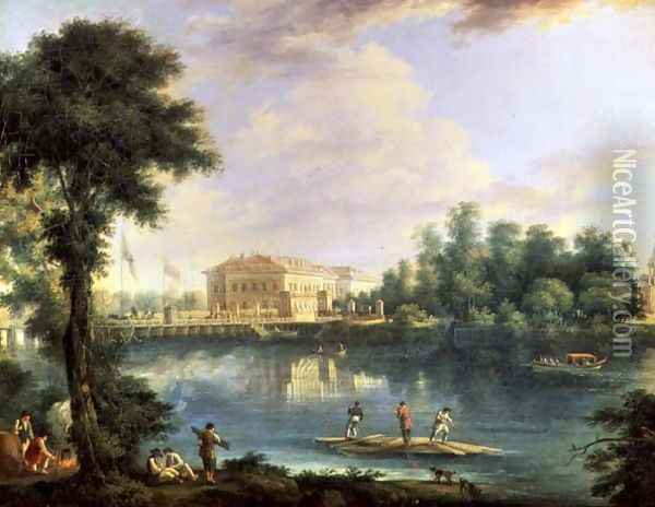 View of the Kamennostrovsky Palace, St. Petersburg Oil Painting - Semen Fedorovich Shchedrin
